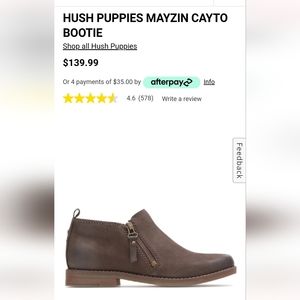 Hush Puppies brown ankle boots
